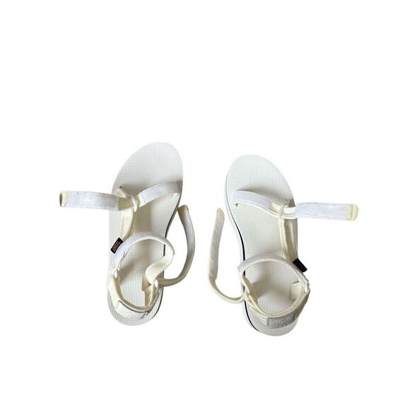 Teva Women's Flatform Universal Mesh Print Platform Sandal White size 10 - Picture 6 of 9